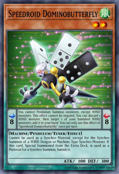 Speedroid Dominobutterfly Ultra Rare DPDG-EN004 Duelist Pack Dimensional Guardians Yugioh card