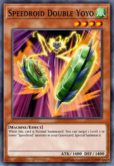 Speedroid Double Yoyo Common HSRD-EN003 High-Speed Riders Yugioh card