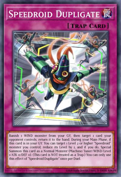 Speedroid Dupligate Rare LED8-EN008 Legendary Duelists Synchro Storm Yugioh card