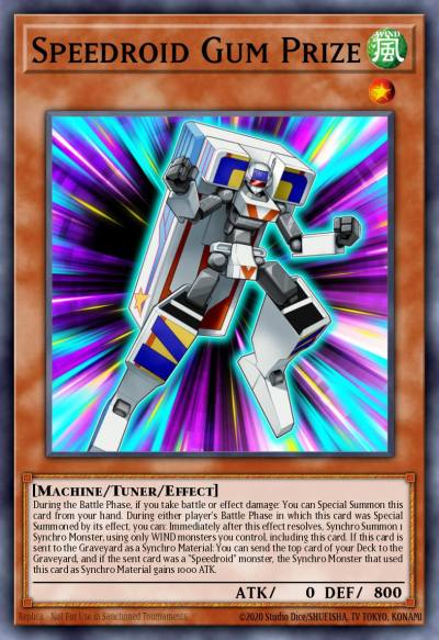 Speedroid Gum Prize Common MP17-EN175 2017 Mega-Tin Mega Pack Yugioh card