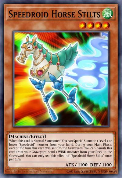 Speedroid Horse Stilts Common MP17-EN176 2017 Mega-Tin Mega Pack Yugioh card