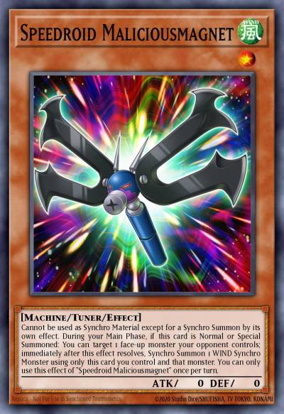 Speedroid Maliciousmagnet Common MP18-EN002 2018 Mega-Tin Mega Pack Yugioh card