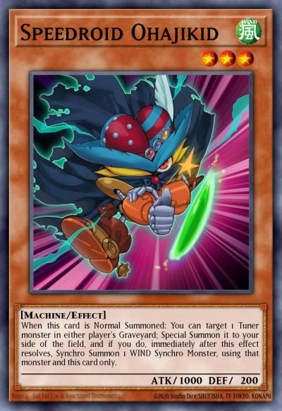 Speedroid Ohajikid Rare HSRD-EN007 High-Speed Riders Yugioh card