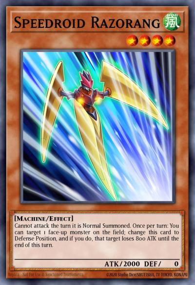 Speedroid Razorang Rare HSRD-EN004 High-Speed Riders Yugioh card