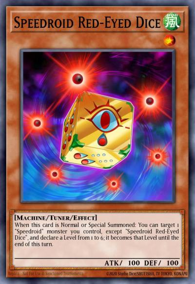 Speedroid Red-Eyed Dice Super Rare HSRD-EN008 High-Speed Riders Yugioh card
