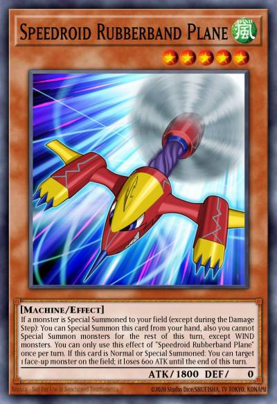 Speedroid Rubberband Plane Rare MACR-EN008 Maximum Crisis Yugioh card
