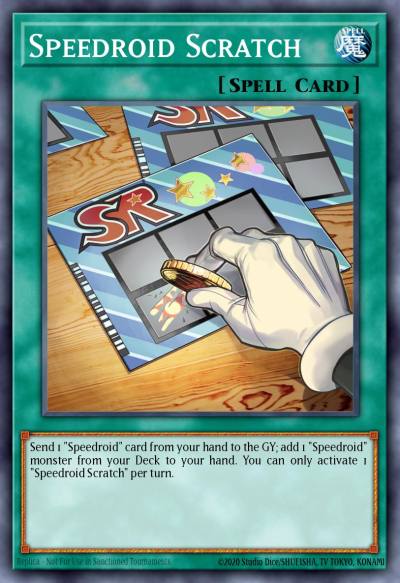 Speedroid Scratch Secret Rare BROL-EN035 Brothers of Legend Yugioh card