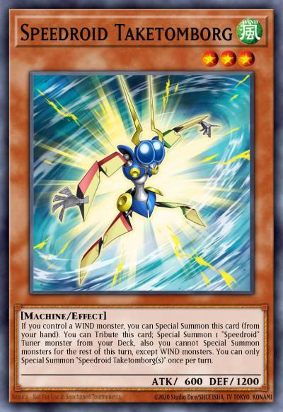 Speedroid Taketomborg Super Rare HSRD-EN006 High-Speed Riders Yugioh card