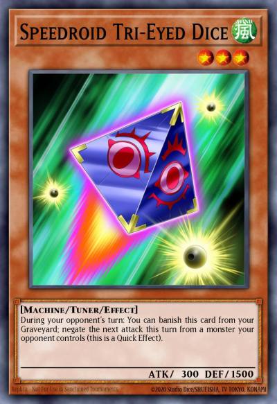 Speedroid Tri-Eyed Dice Common HSRD-EN002 High-Speed Riders Yugioh card