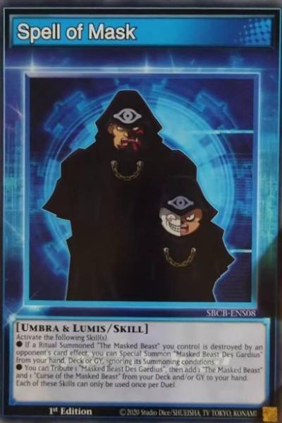 Spell of Mask Common SBCB-ENS08 Speed Duel Battle City Box Yugioh card