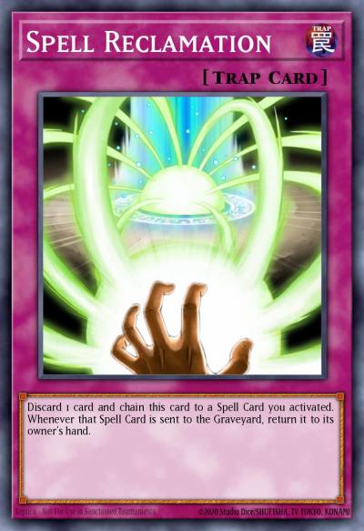 Spell Reclamation Rare TAEV-EN076 Tactical Evolution Yugioh card