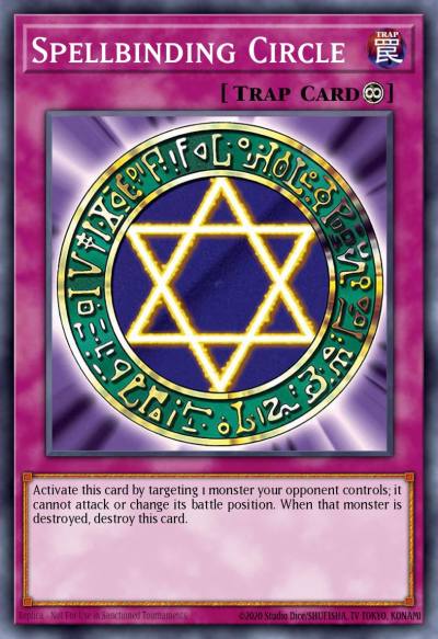 Spellbinding Circle Rare DB1-EN006 Dark Beginning 1 Yugioh card