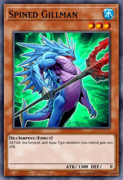 Spined Gillman Rare BP03-EN059 Battle Pack 3 Monster League Yugioh card