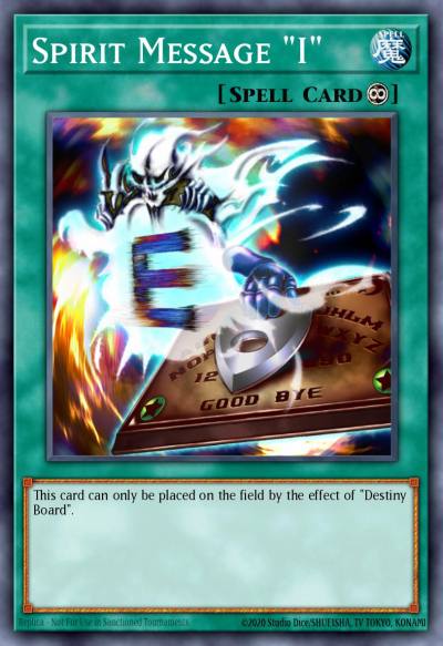 Spirit Message I Common DB2-EN022 Dark Beginning 2 Yugioh card