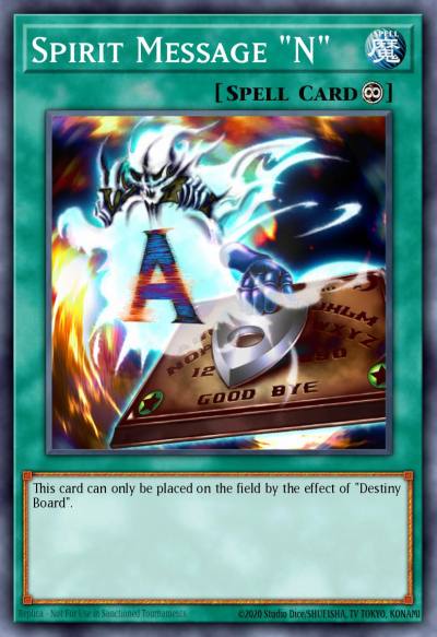 Spirit Message N Common DB2-EN023 Dark Beginning 2 Yugioh card