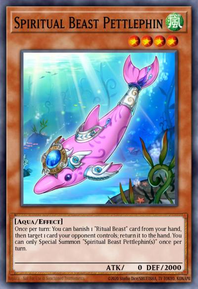 Spiritual Beast Pettlephin Super Rare THSF-EN026 The Secret Forces Yugioh card