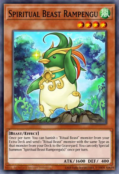 Spiritual Beast Rampengu Super Rare AP08-EN009 Astral Pack Eight Yugioh card