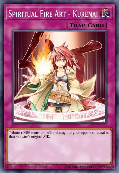 Spiritual Fire Art - Kurenai Common CRV-EN052 Cybernetic Revolution Yugioh card