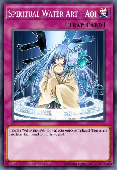Spiritual Water Art - Aoi Super Rare AP02-EN012 Astral Pack Two Yugioh card
