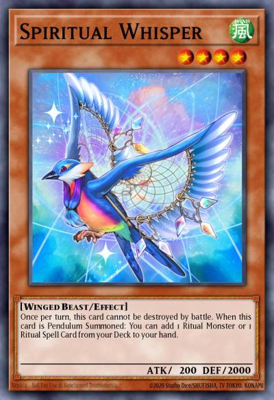 Spiritual Whisper Super Rare WSUP-EN045 World Superstars Yugioh card