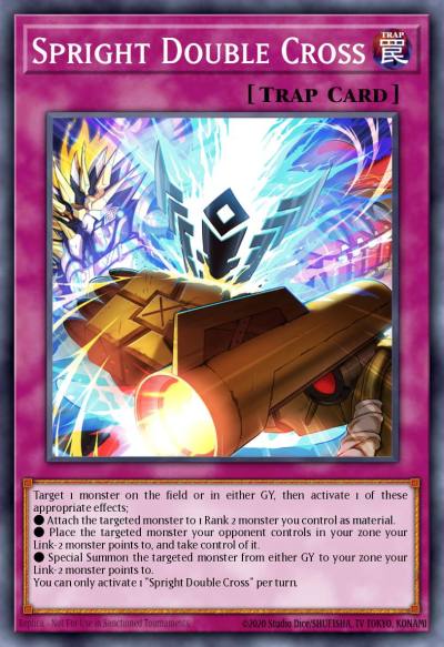 Spright Double Cross Super Rare DABL-EN074 Darkwing Blast Yugioh card