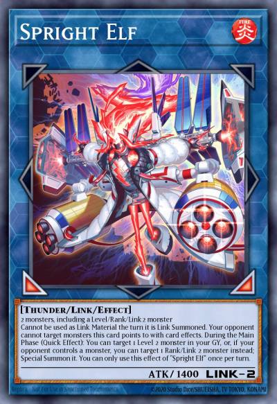 Spright Elf Ultra Rare POTE-EN049 Power of the Elements Yugioh card
