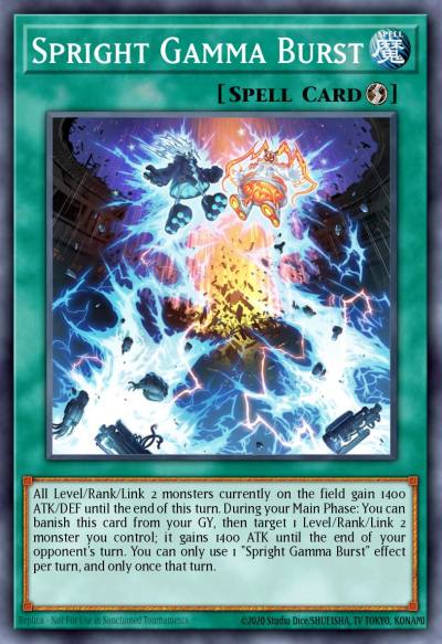 Spright Gamma Burst Ultra Rare BLTR-EN105 Battles of Legend Terminal Revenge Yugioh card
