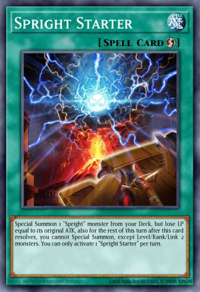 Spright Starter Secret Rare BLTR-EN104 Battles of Legend Terminal Revenge Yugioh card