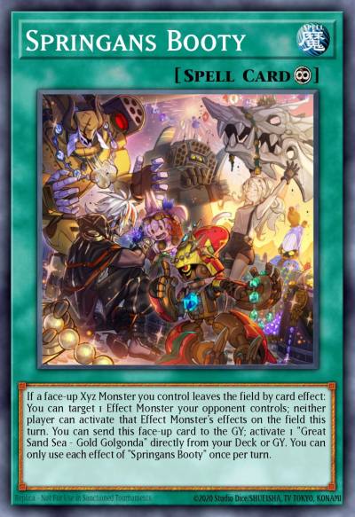 Springans Booty Common LIOV-EN054 Lightning Overdrive Yugioh card