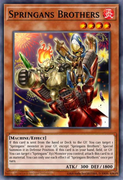 Springans Brothers Common LIOV-EN005 Lightning Overdrive Yugioh card