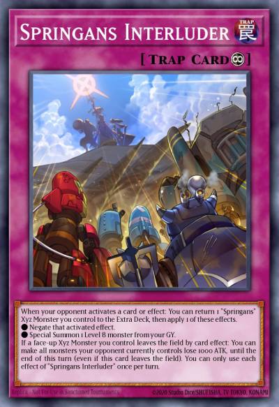 Springans Interluder Common DAMA-EN071 Dawn of Majesty Yugioh card