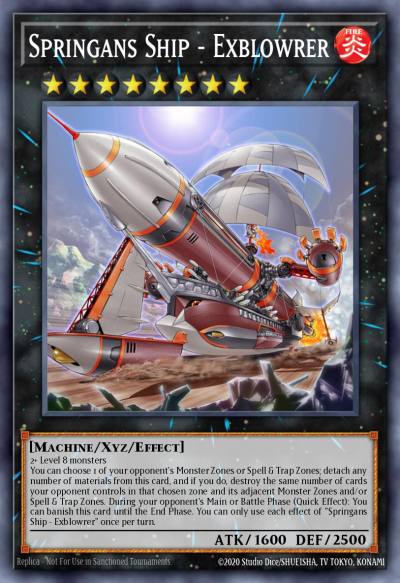 Springans Ship - Exblowrer Ultra Rare BLVO-EN046 Blazing Vortex Yugioh card