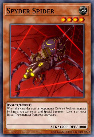 Spyder Spider Common SOVR-EN018 Stardust Overdrive Yugioh card