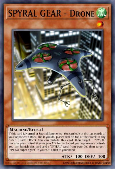 SPYRAL GEAR - Drone Super Rare OP13-EN011 OTS Tournament Pack 13 Yugioh card