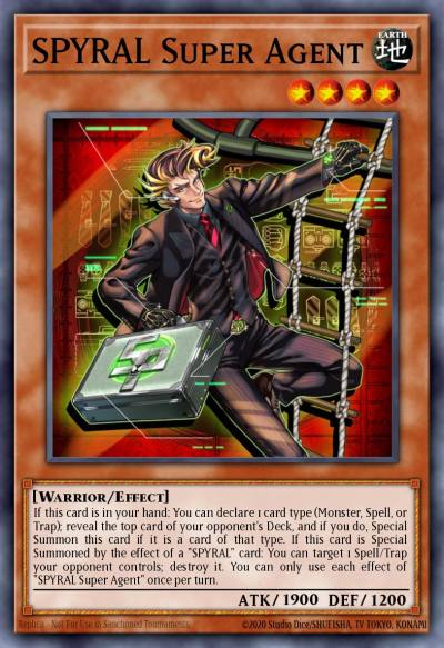 SPYRAL Super Agent Super Rare CYHO-ENSE1 Cybernetic Horizon Special Edition Yugioh card