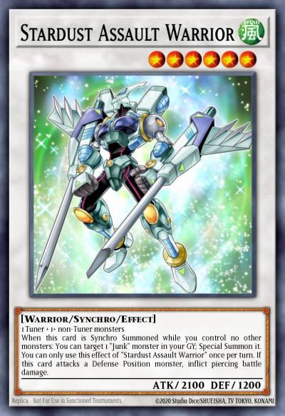 Stardust Assault Warrior Ultra Rare CT15-EN008 2018 Mega-Tins Yugioh card