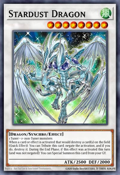 Stardust Dragon Secret Rare CT05-EN001 Collectible Tins 2008 Wave 1 Yugioh card