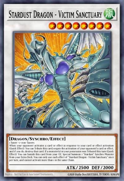 Stardust Dragon - Victim Sanctuary Grand Master Rare MAMO-EN007 Magnificent Monsters Yugioh card