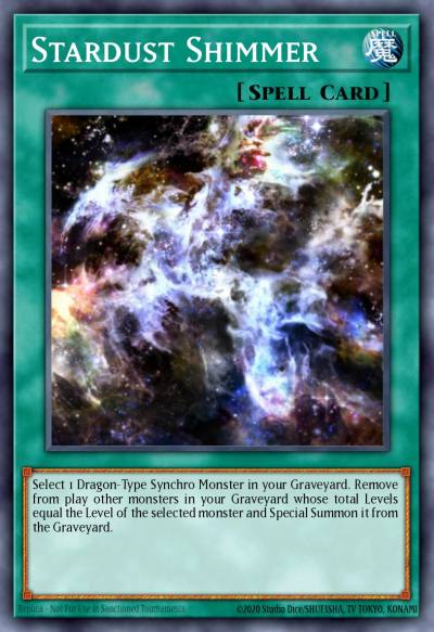 Stardust Shimmer Super Rare STOR-EN055 Storm of Ragnarok Yugioh card