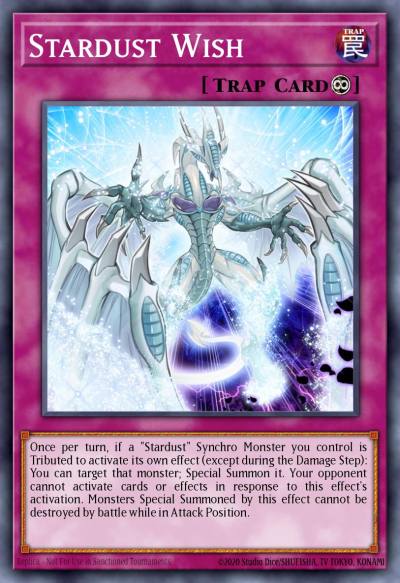 Stardust Wish Ultra Rare DUPO-EN007 Duel Power Yugioh card