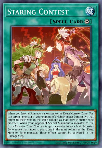 Staring Contest Rare MP19-EN042 2019 Gold Sarcophagus Tin Mega Pack Yugioh card
