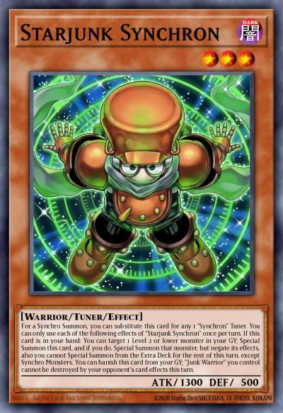 Starjunk Synchron Grand Master Rare MAMO-EN008 Magnificent Monsters Yugioh card