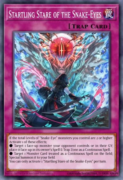 Startling Stare of the Snake-Eyes Ultra Rare MP24-EN243 25th Anniversary Tin Dueling Mirrors Yugioh card