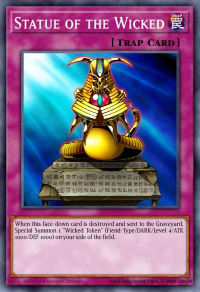 Statue of the Wicked Rare DB2-EN243 Dark Beginning 2 Yugioh card