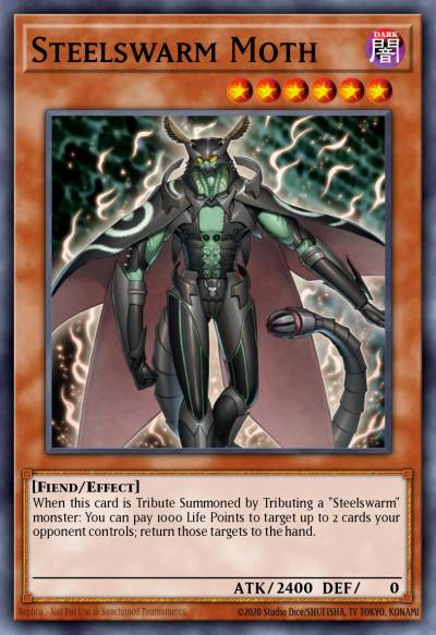 Steelswarm Moth Duel Terminal Rare Parallel Rare DT05-EN081 Duel Terminal 5b Yugioh card