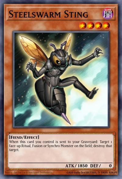 Steelswarm Sting Duel Terminal Rare Parallel Rare DT06-EN030 Duel Terminal 6a Yugioh card