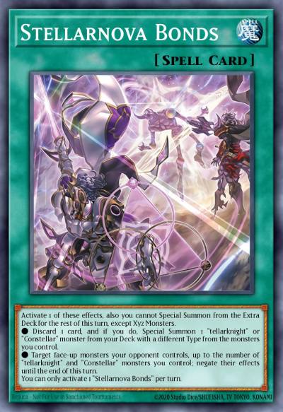 Stellarnova Bonds Secret Rare BLGG-EN020 Battles of Legend: Glorious Gallery Yugioh card
