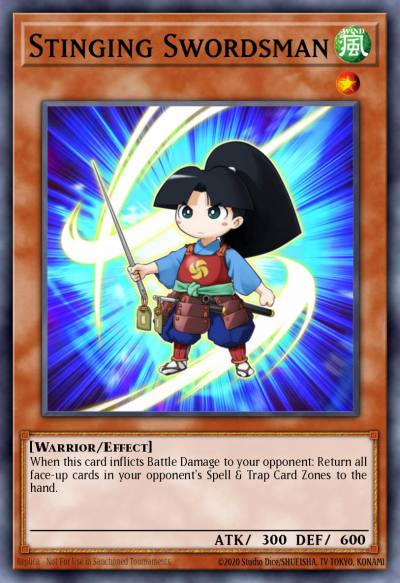 Stinging Swordsman Common PHSW-EN004 Photon Shockwave Yugioh card