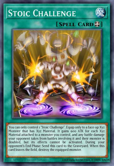 Stoic Challenge Super Rare NUMH-EN055 Number Hunters Yugioh card