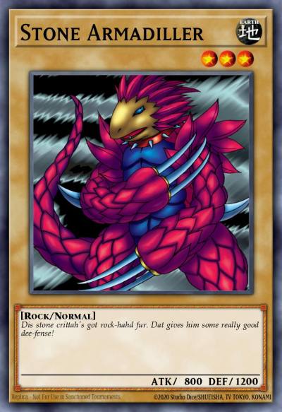 Stone Armadiller Common LCJW-EN015 Legendary Collection 4 Joeys World Mega Pack Yugioh card